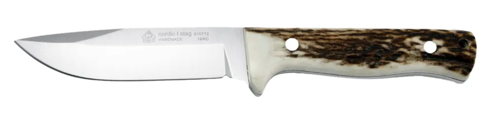 Abverkauf Puma IP Jagdmesser Nordic I Stag Gesamtlänge 23cm - Klingenlänge 11,4cm AN.58 Stahl - mit Lederscheide